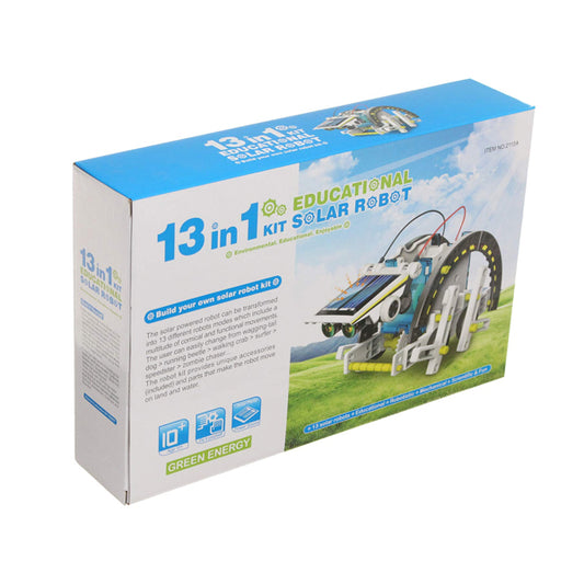 Green Energy 13 In 1 Kit Educational Solar Robot Open Box 10+- New