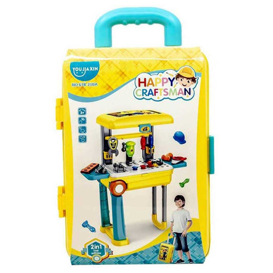 Happy Craftsman 2 in 1 Engineering Tools Play Set Role Toys for Kids